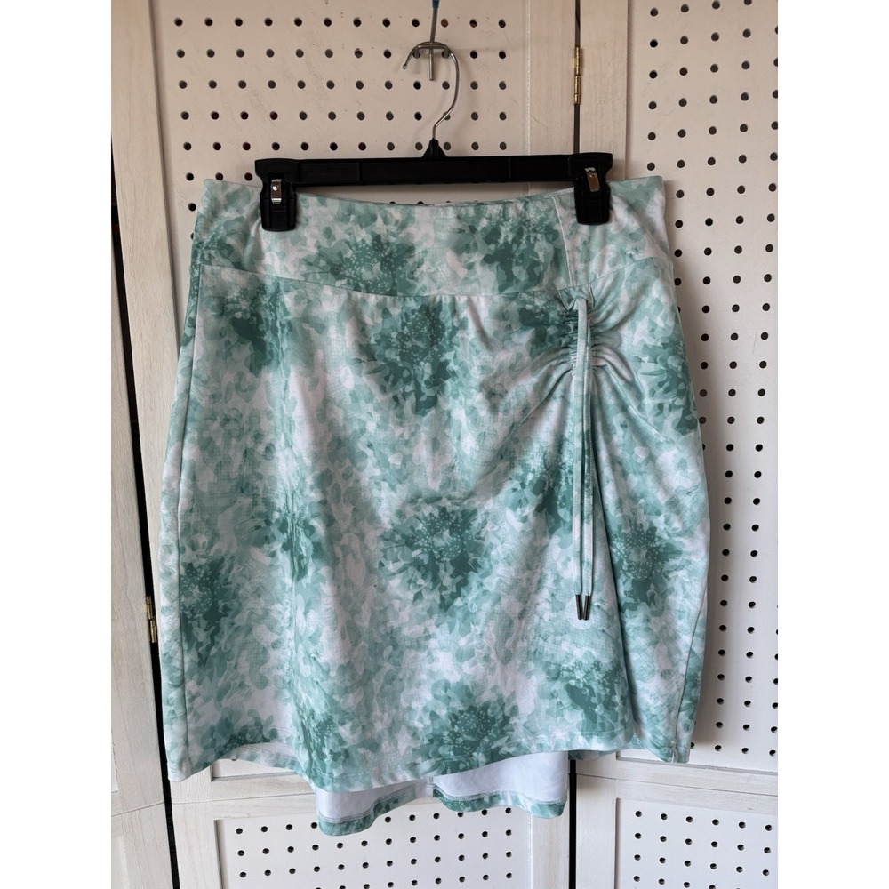 Freedom Trail by Kyodan Women's Lg Green & White Tie Dye Stretch Skirt Pull On‎